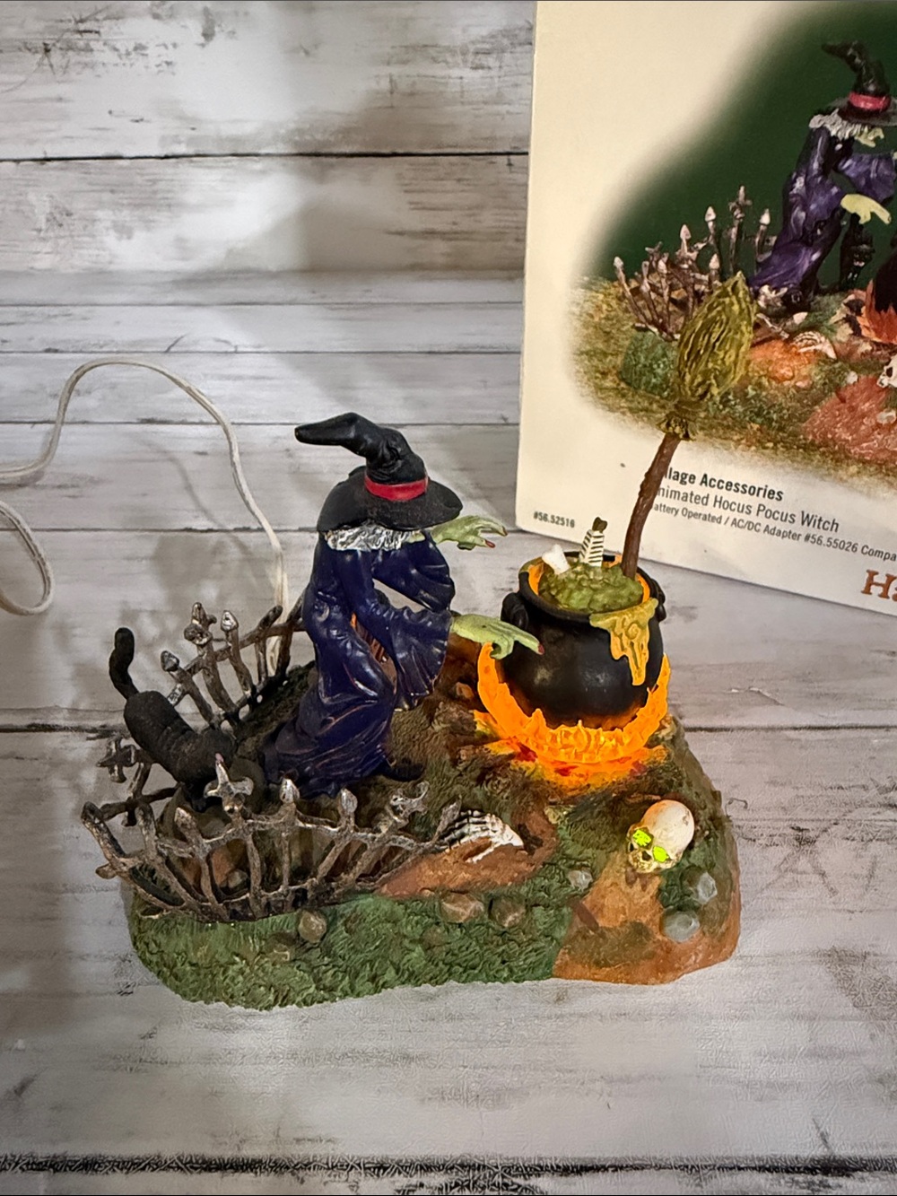 Department 56 Animated Hocus Pocus Witch Halloween Snow Village